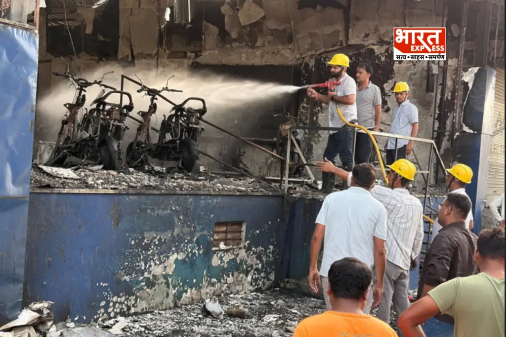 Sikar Fire News bharat express