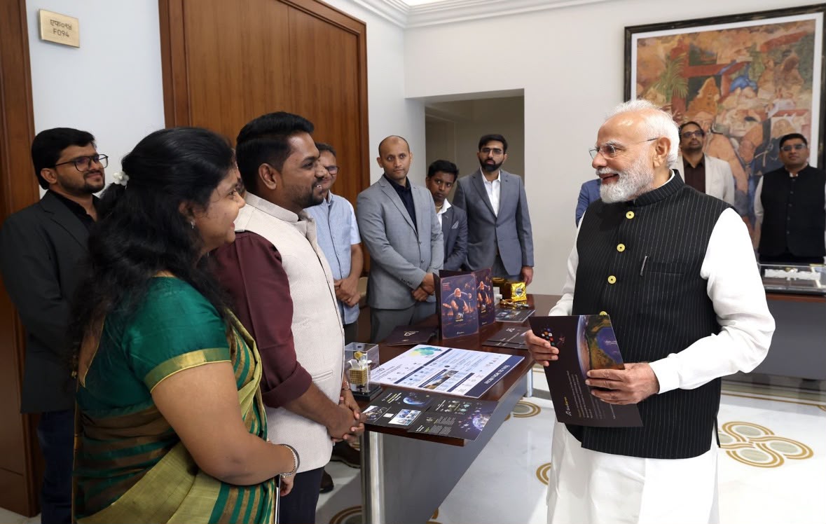 PM Modi Meets Indian Space Startups