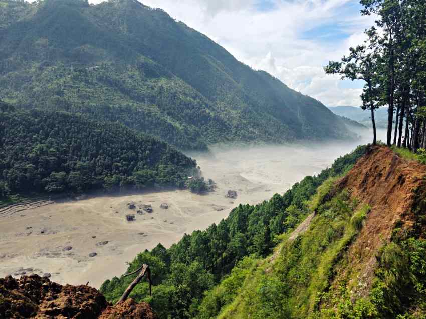 Nepal Bhote Koshi river flash flood
