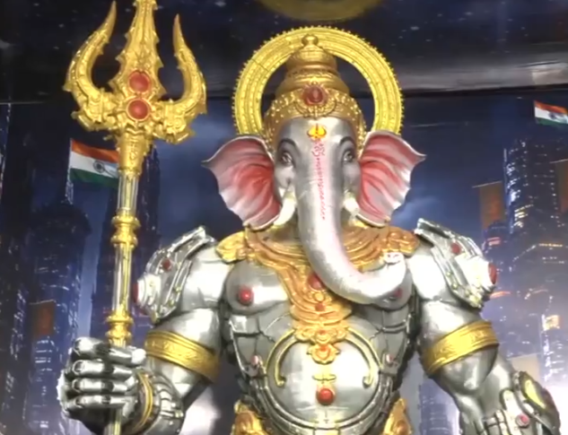 विकास के विभिन्न आयाम: पंडाल की सजावट में खेती-किसानी, मैन्युफैक्चरिंग, फूड प्रोसेसिंग और आधुनिक तकनीक जैसे देश के विकास से जुड़े तमाम पहलुओं को बेहद खूबसूरती से दर्शाया गया है. 