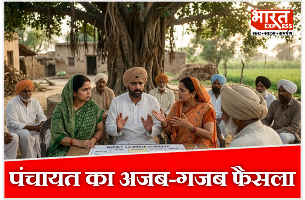 रामपुर पंचायत का दो पत्नियों और एक पति का फैसला.
