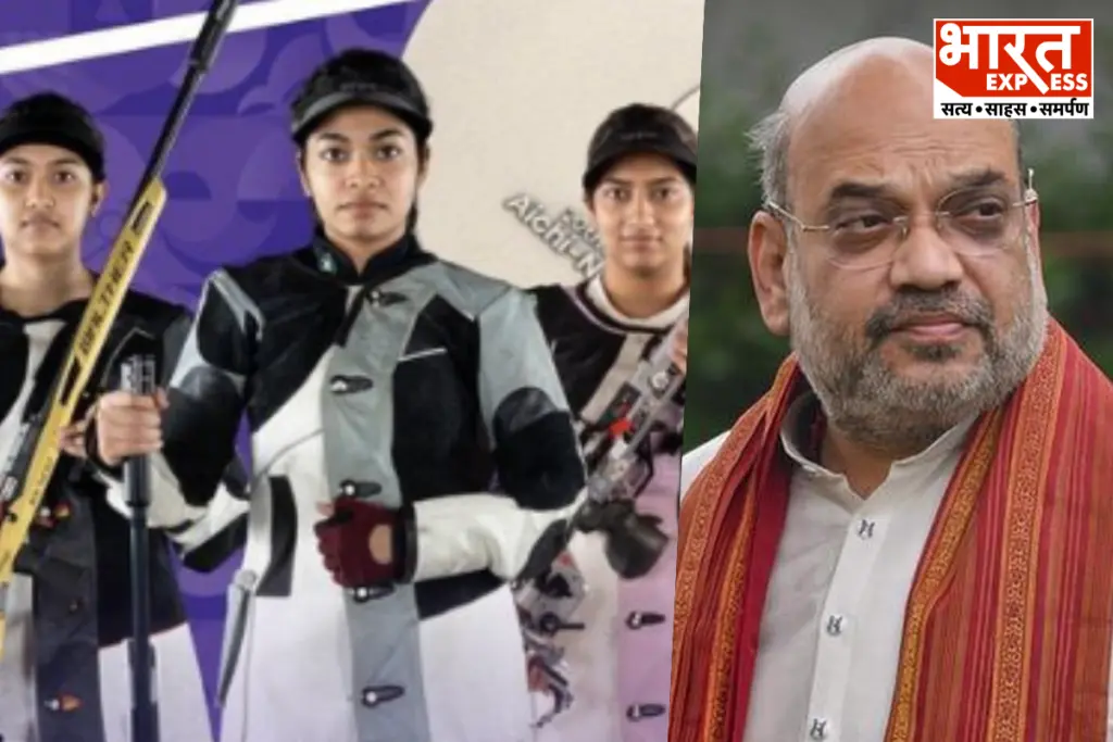 Amit Shah Congratulates Indian Womens Shooting Team Asian Games 2026 Silver