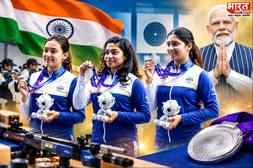एशियाई खेल 2026 में सिल्वर मेडल जीतने वाली भारतीय महिला निशानेबाज
