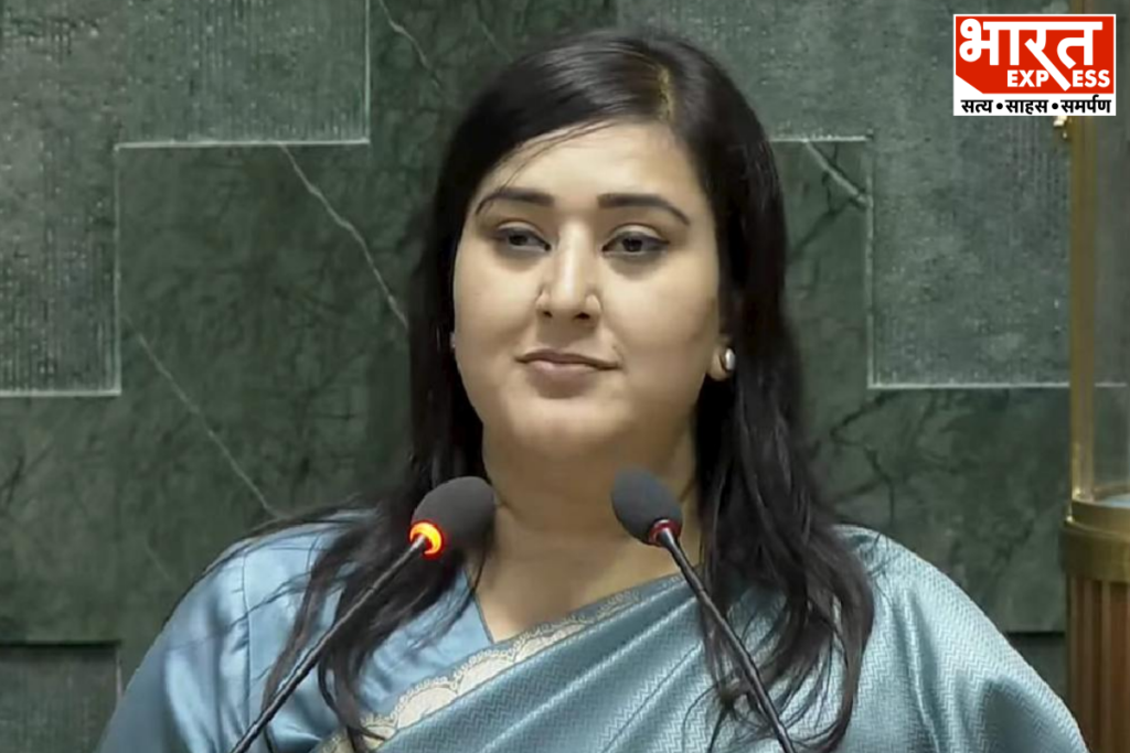 BJP MP Bansuri Swaraj Slams Rahul Gandhi Over Congress Recruitment Scams Bharat Express