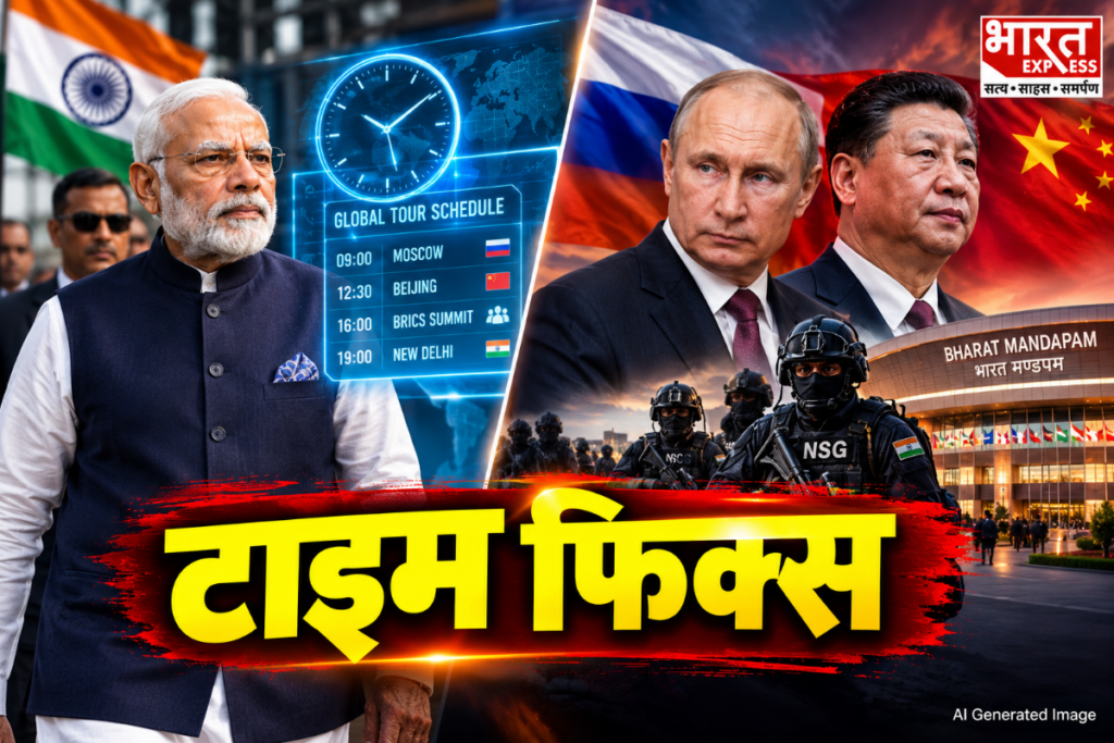 Minute-by-minute schedule of Prime Minister Narendra Modi's bilateral meetings with world leaders, including Russian President Vladimir Putin and Chinese President Xi Jinping, during the BRICS Summit 2026 in New Delhi