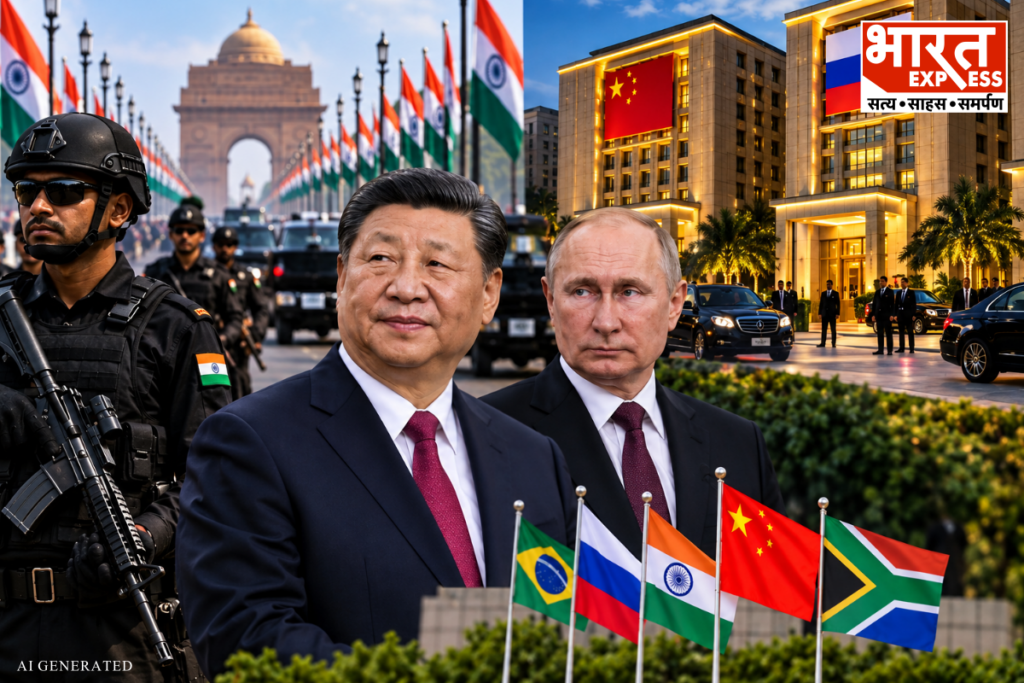 BRICS Summit Security 25k Troops Deployed In Delhi For Putin Xi Bharat Express