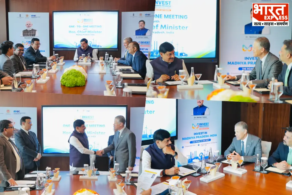 CM Mohan Yadav Attends AIM Congress 2026 In Dubai For MP Investments Bharat Express