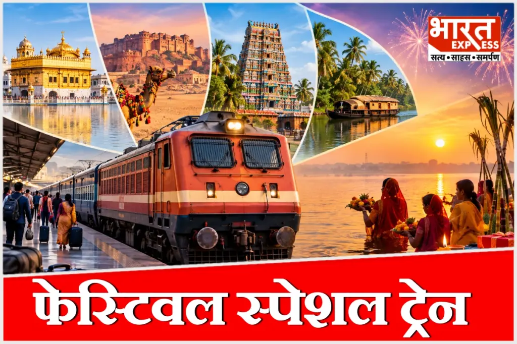 छठ पूजा 2026 फेस्टिवल स्पेशल ट्रेन