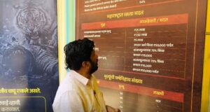 खेती-किसानी से जुड़े ज्वलंत मुद्दों को उठाते हुए झांकी में किसानों के सामने खड़े नकली बीज, खाद की किल्लत और फसलों के नुकसान को प्रमुखता से पेश किया गया है. 'गणराया, तू ही बचा हमारे खेत और संसार!' के संदेश के साथ अन्नदाता की उस बेबसी को दिखाया गया है, जिस पर सरकार का ध्यान नहीं जा रहा.