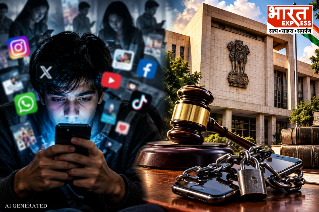 Delhi High Court Seeks Center Reply On Social Media Addiction Policy Bharat Express