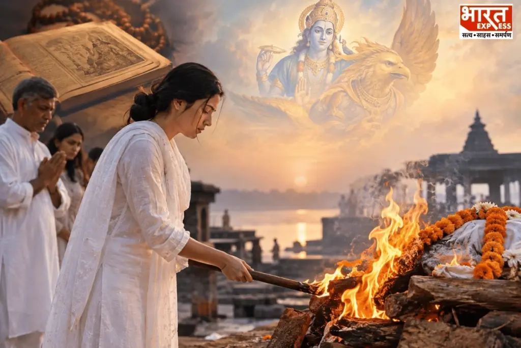 गरुड़ पुराण में अंतिम संस्कार और मुखाग्नि से जुड़े विधानों का उल्लेख मिलता है.