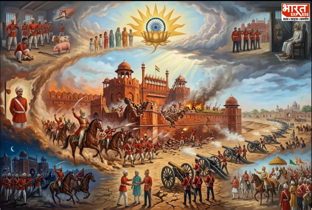 दिल्ली का पतन और मुगल साम्राज्य के अंतिम बादशाह बहादुर शाह जफर का अंत.