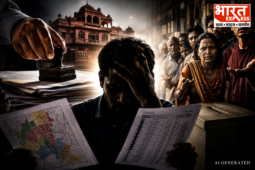 Jaipur Municipal Election 2026 Fault In Voter List Protests In Bhatta Basti Bharat Expres