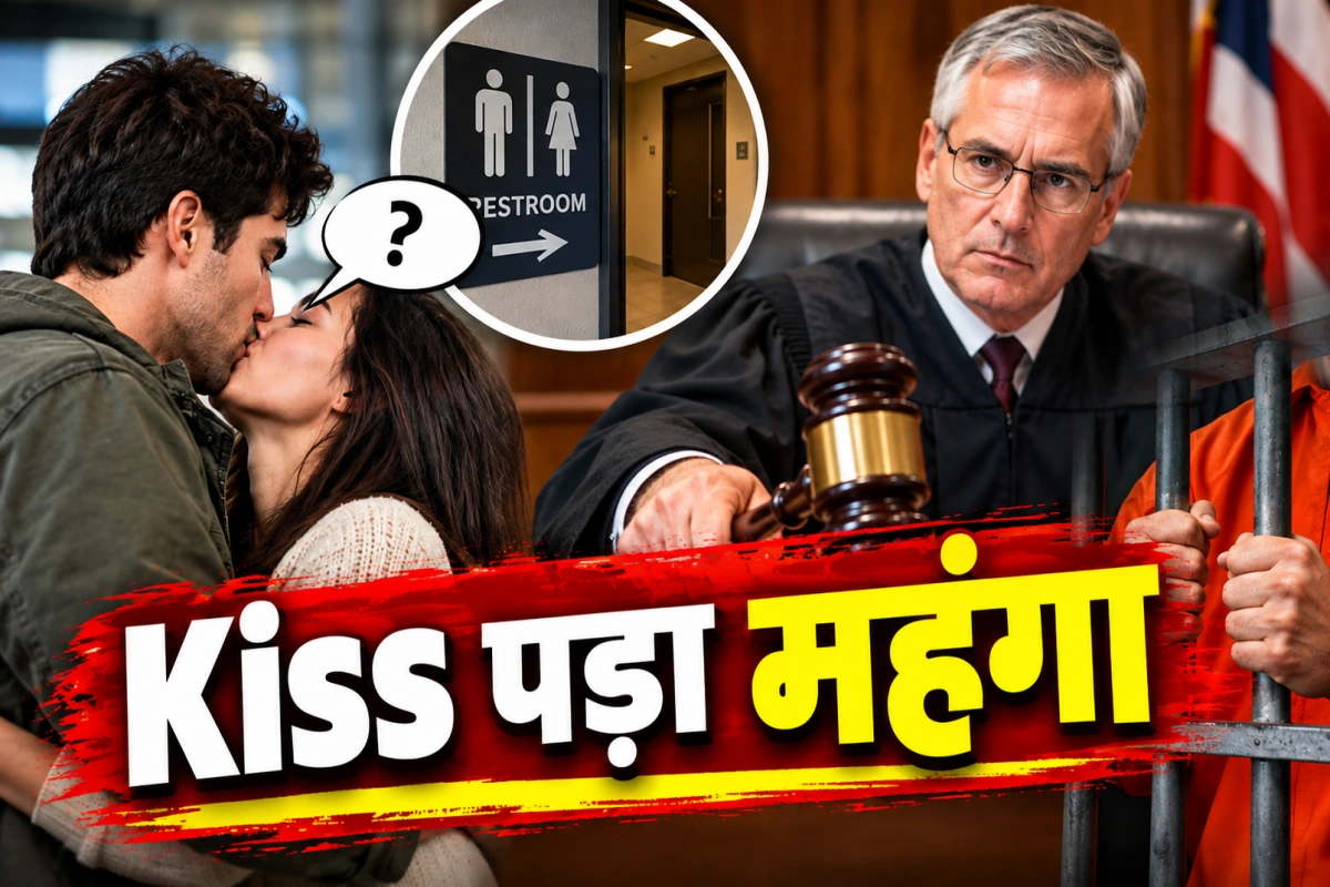 वॉशरूम कहां है? पूछकर किया Kiss, जज ने सुनाई 1 साल की सजा