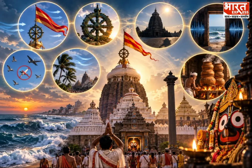 उड़ीसा के पुरी में स्थित प्रसिद्ध श्री जगन्नाथ मंदिर.