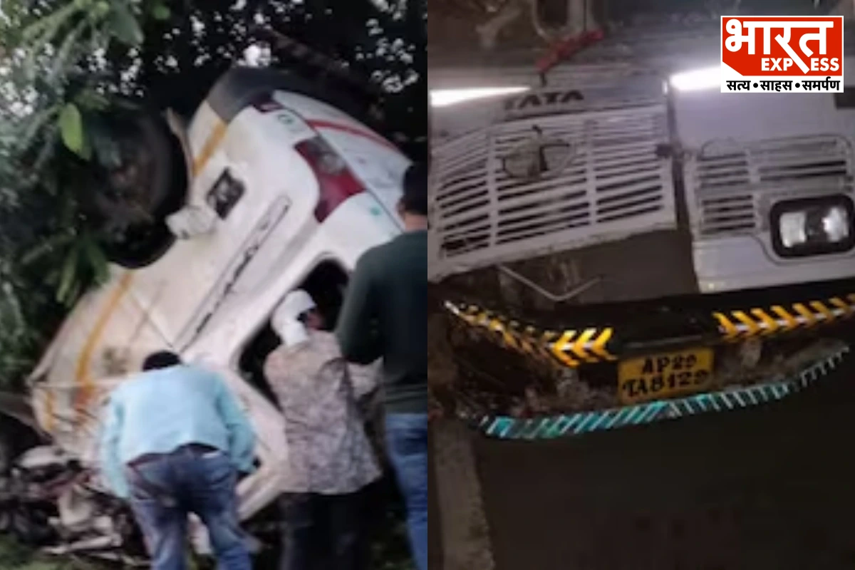नांदेड़ में भीषण सड़क हादसा, ट्रक-वैन की टक्कर में 9 लोगों की मौत, 3 घायल
