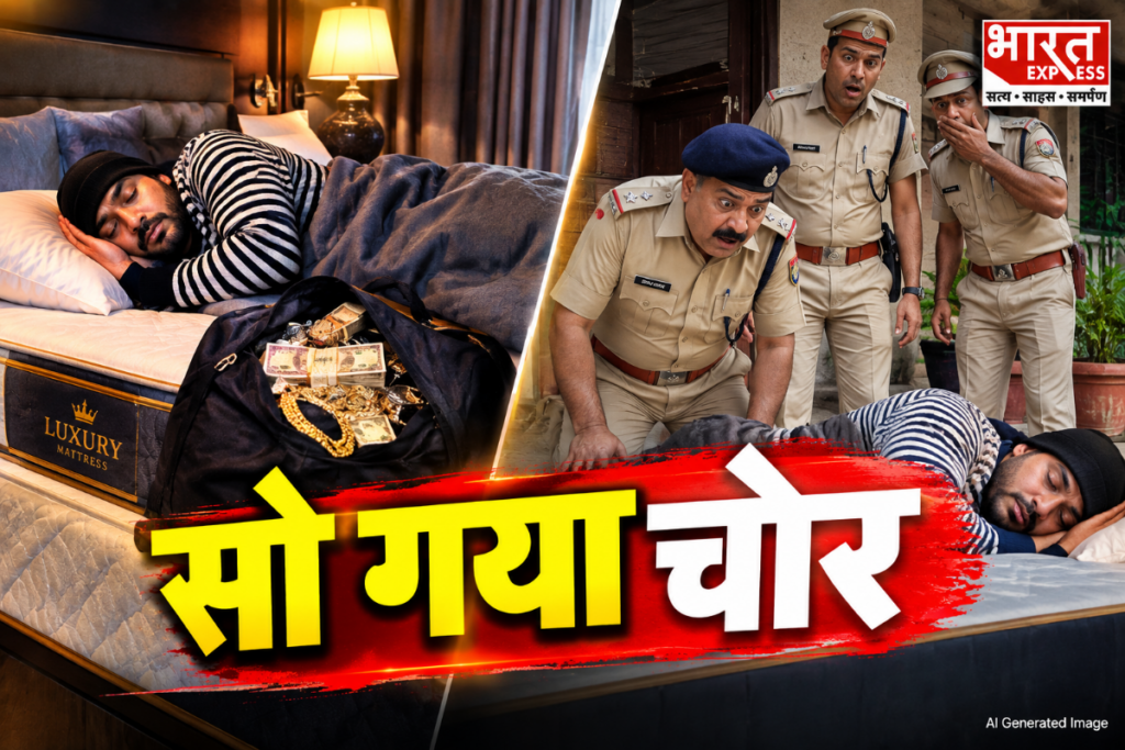 Nawada crime news thief falls asleep, Bihar weird theft story, Purani Jail Road Nawada incident, Nagar Thana Nawada update