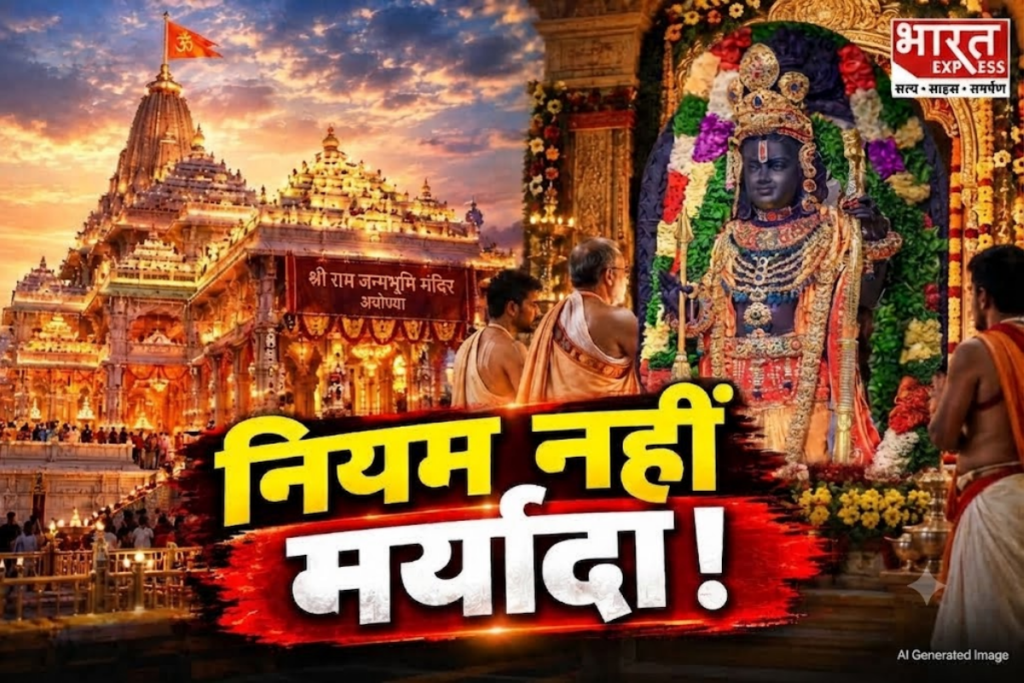 new behavioral and dress code guidelines for priests at the Ram Mandir in Ayodhya, alongside construction committee review updates