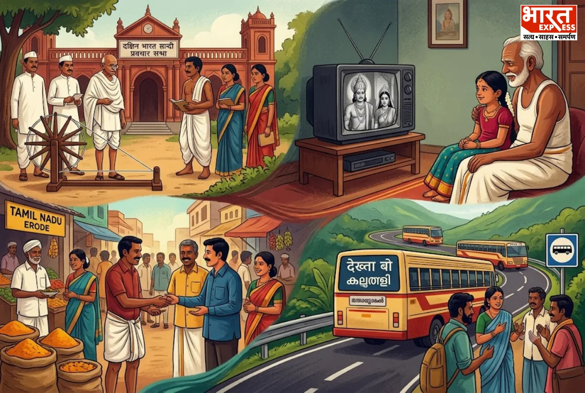न फरमान, न थोपना! जानिए कैसे केरल की बसों और तमिलनाडु की गलियों में गूंजने लगी हिंदी?