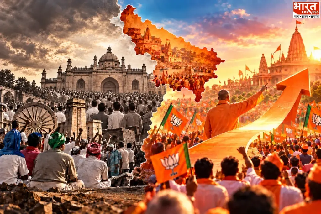 uttar-pradesh-mandal-to-kamandal-saffron-politics-bjp-rise-hindutva-social-coalition