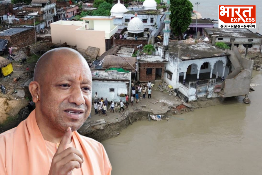 Saryu River Erosion Threatens Barabanki Ancient Temples CM Yogi Orders Urgent Action Bharat Express