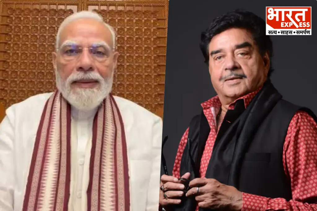 Shatrughan Sinha Wishes PM Narendra Modi In Advance Shares Photos Bharat Express