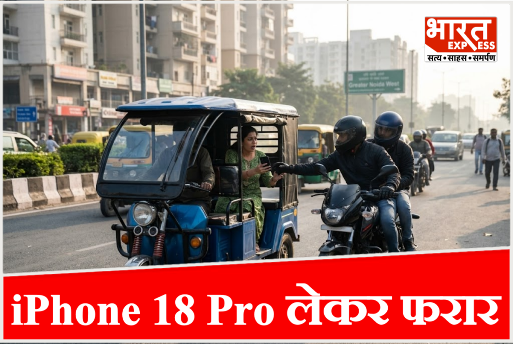ग्रेटर नोएडा में युवती से नया iPhone 18 Pro झपटकर बदमाश फरार.