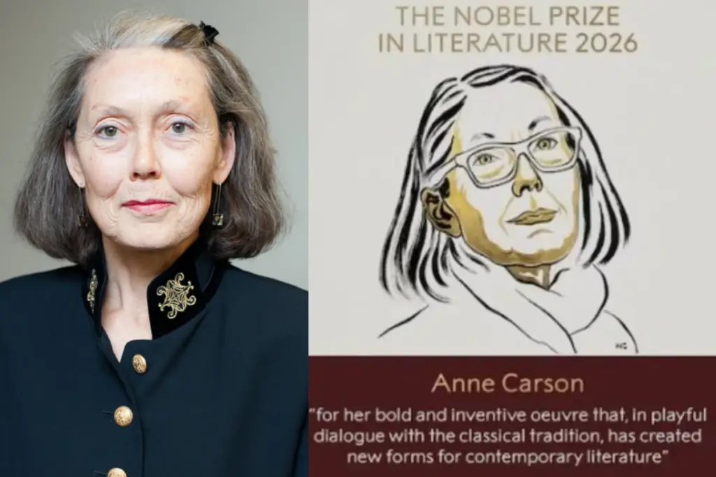 Anne Carson awarded the 2026 Nobel Prize in Literature.