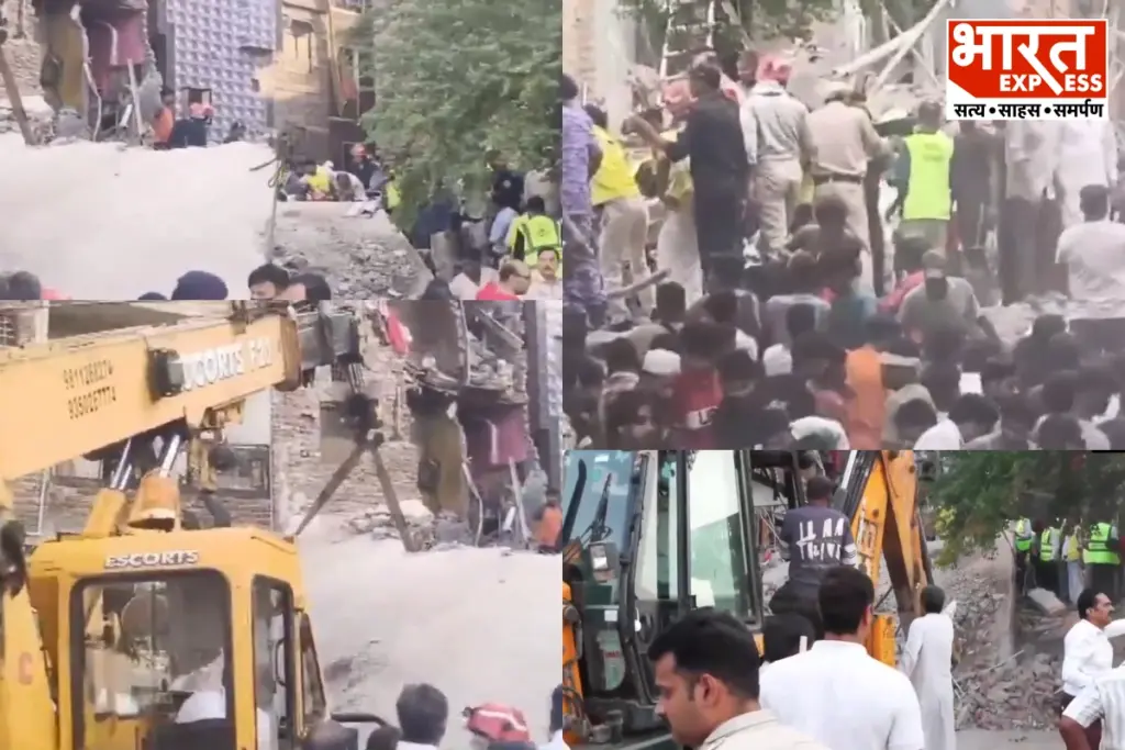 Four-storey building collapses in Seemapuri