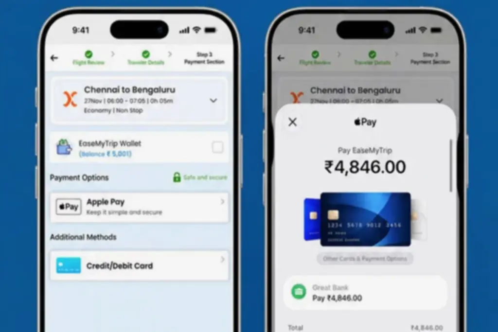 EaseMyTrip becomes an Apple Pay launch partner.