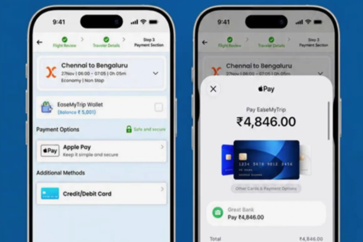 EaseMyTrip यूजर्स के लिए बड़ी सुविधा, Apple Pay से अब तेजी से होगा पेमेंट