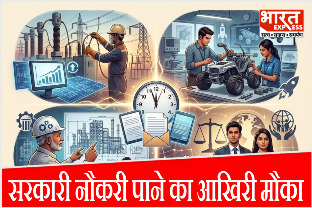 CPRI, DRDO, EIL और DCPCR में 190 से अधिक सरकारी पदों पर भर्ती का आज आखिरी दिन, जानिए किस संस्थान में कितने पद हैं और कैसे करें तुरंत अप्लाई.