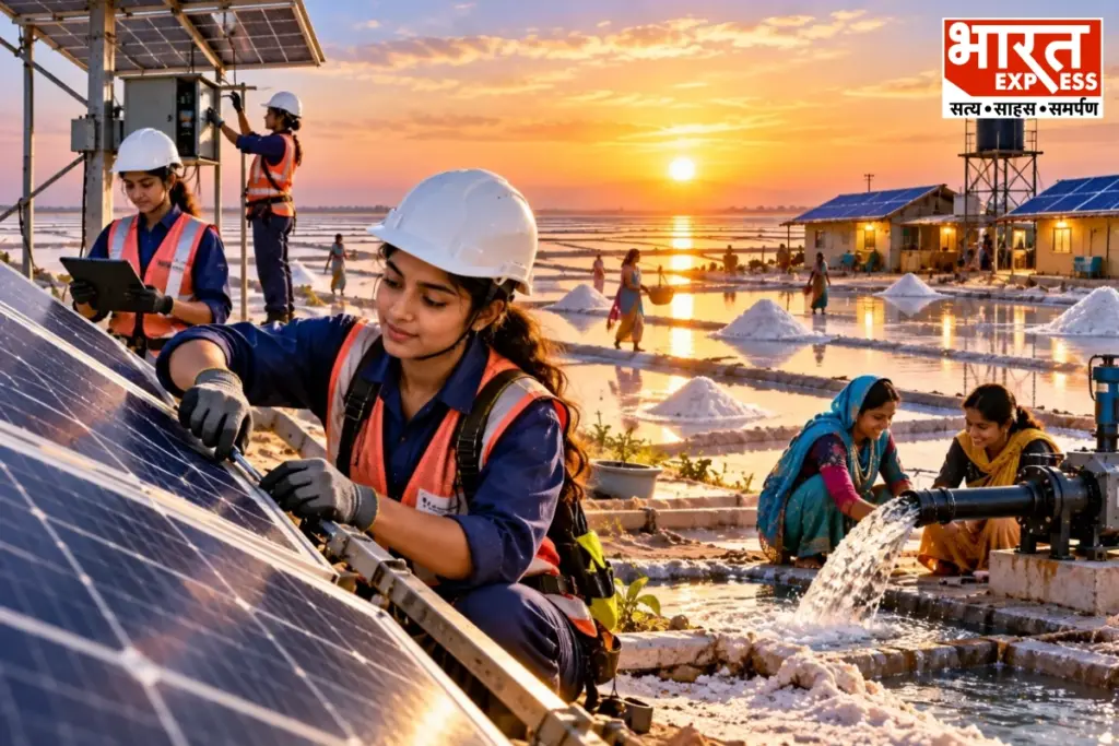 Gujarat Solar Mahilas Empowering Salt Farming Communities Renewable Energy