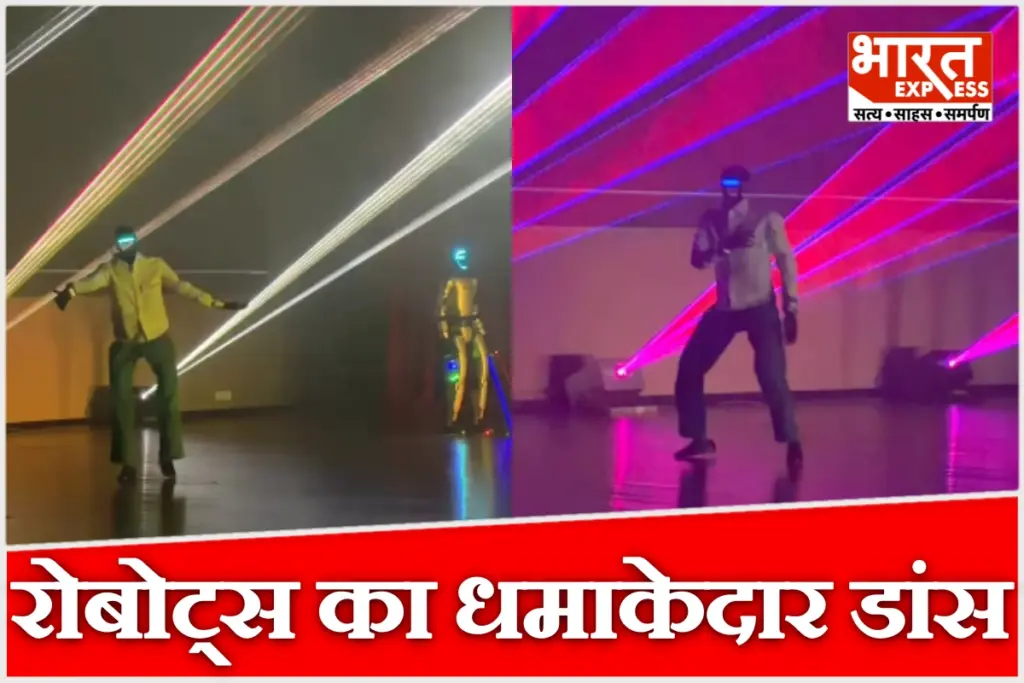 The robots performed an amazing dance on stage.