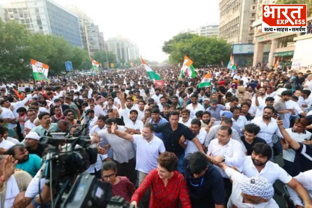Massive protest by the INDIA bloc