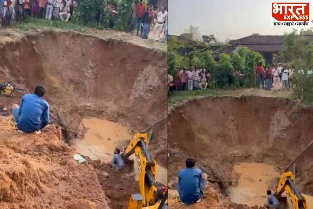 कोरबा जिले के गुरमा गांव में पानी निकालते समय कुआं धसने से बुजुर्ग मलबे में दब गए, जिन्हें निकालने के लिए पुलिस और DDRF की टीम रेस्क्यू अभियान चला रही है.