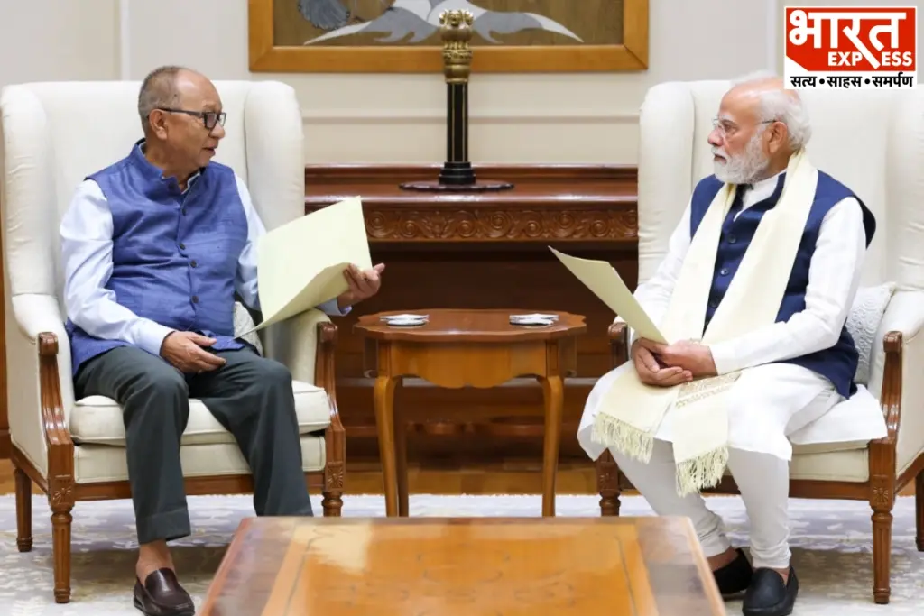 Manipur CM Yumnam Khemchand Singh Meets PM Modi And Amit Shah Development Talks