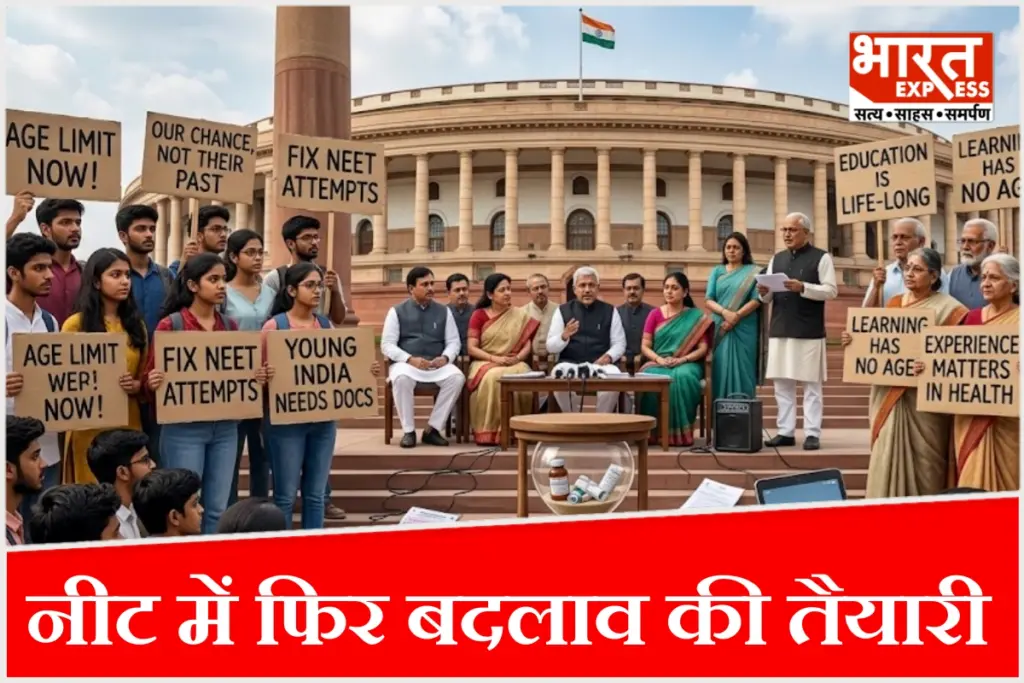 मेडिकल प्रवेश परीक्षा नीट यूजी को लेकर संसदीय समिति ने शिक्षा और स्वास्थ्य मंत्रालय को उम्र व प्रयासों की सीमा तय करने तथा परीक्षा केंद्र सरकारी संस्थानों में रखने का सुझाव दिया है.