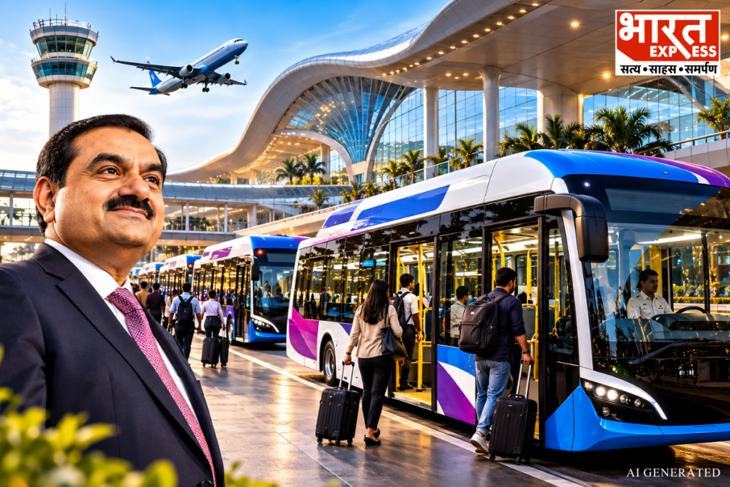 Navi Mumbai Airport Transport Adani Group Affordable Bus Taxi Services Connectivity
