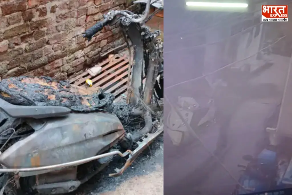 Prayagraj Scooter Fire