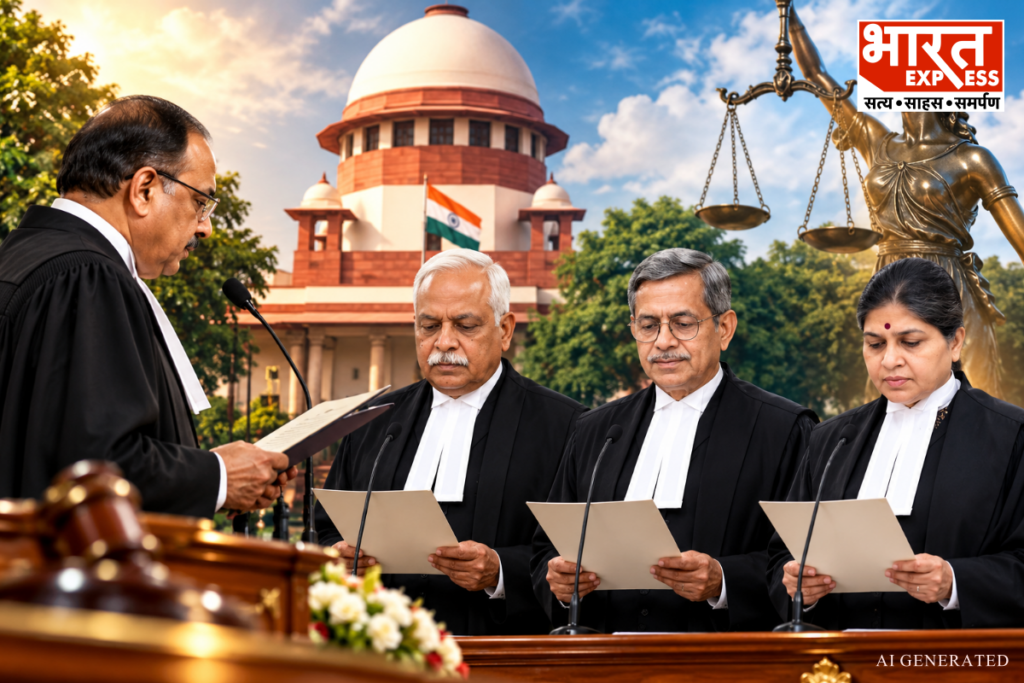 Three New Supreme Court Judges Take Oath CJI Surya Kant Administers Swearing In