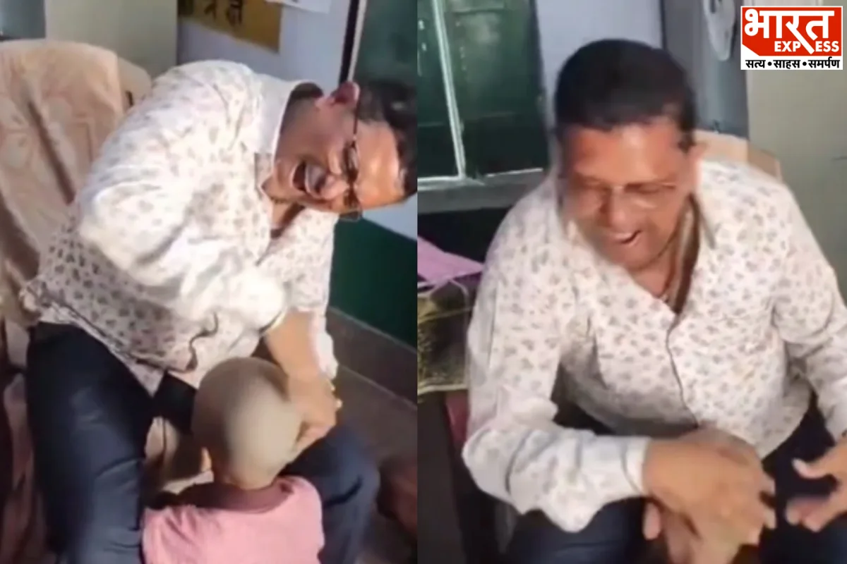 ‘मजाक या अमानवीय हरकत?’ इटावा के सरकारी स्कूल में छात्र के सिर पर ‘तबला’ बजाते दिखे प्रिंसिपल, देखें VIDEO