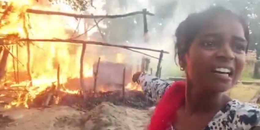 badaun-labhari-village-hut-fire-phoolan-devi-statement-land-dispute-fir
