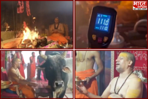 अद्भुत तपस्या..! 111 डिग्री तापमान में भी जारी रही स्वामी कैलाशानंद गिरि की साधना